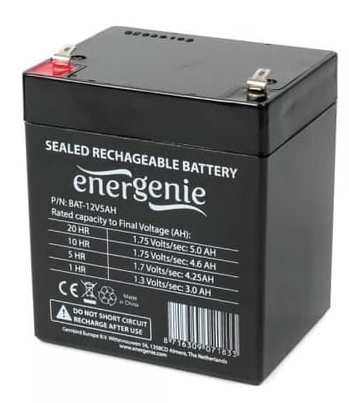 Акумуляторна батарея EnerGenie 12V 5AH (BAT-12V5AH) AGM
