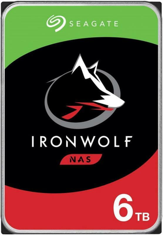 Накопитель HDD SATA 6.0TB Seagate IronWolf NAS 5400rpm 256MB (ST6000VN001)