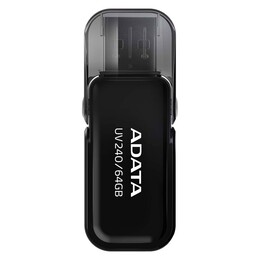 Флеш-накопитель USB 64GB A-Data UV240 Black (AUV240-64G-RBK)
