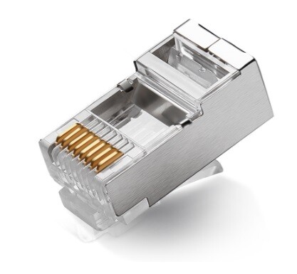 Коннектор RJ 45 Merlion (00185) Cat. 5 FTP, экранированный (100 шт/уп)
