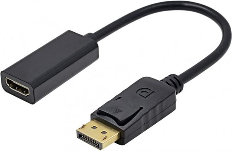 Адаптер STLab (U-996) HDMI-DisplayPort, 0.18м, чорний