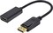 Фото - Адаптер STLab (U-996) HDMI-DisplayPort, 0.18м, чорний | click.ua