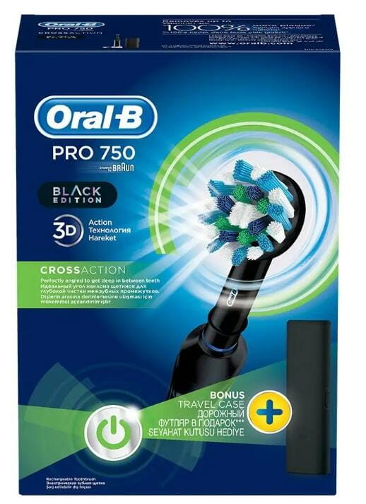 Зубна електрощітка Braun Oral-B Pro 750 D16 CrossAction Black (D16.513.UX)