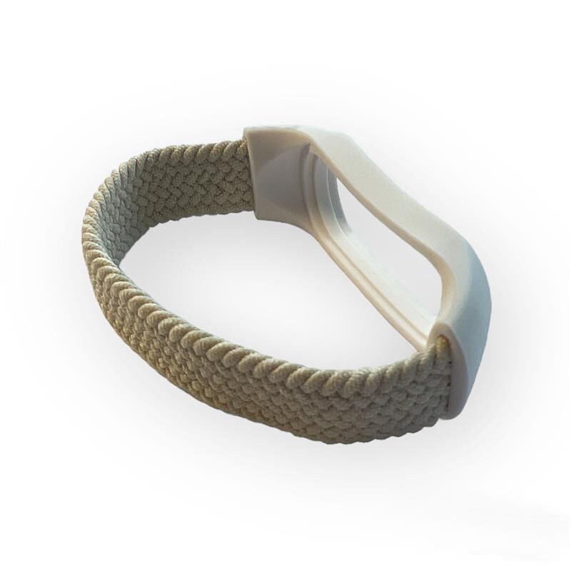 Ремешок BeCover Elastic Nylon Style для Xiaomi Mi Smart Band 5/Mi Smart Band 6 Size M Beige (710495)