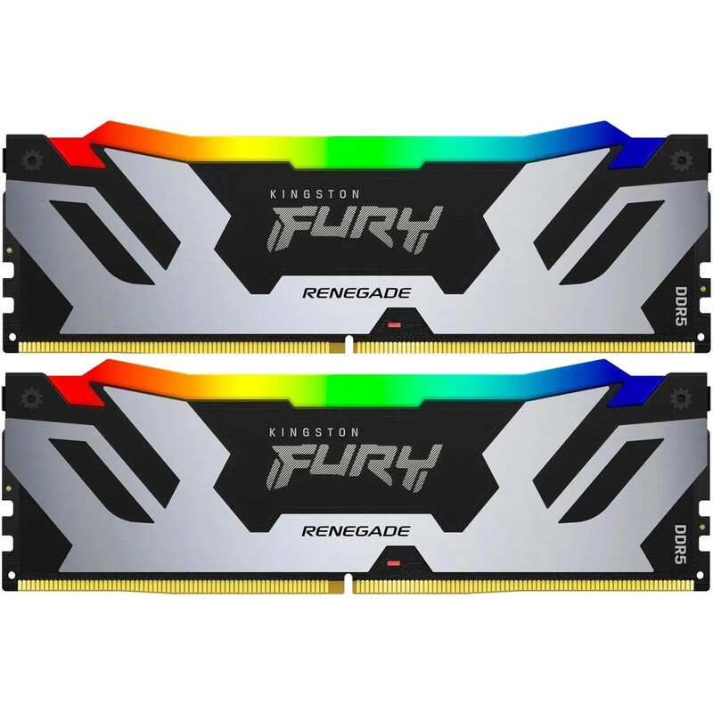 Модуль памяти DDR5 2х24GB/8800 Kingston Fury Renegade RGB Silver (KF588CU42RSAK2-48)