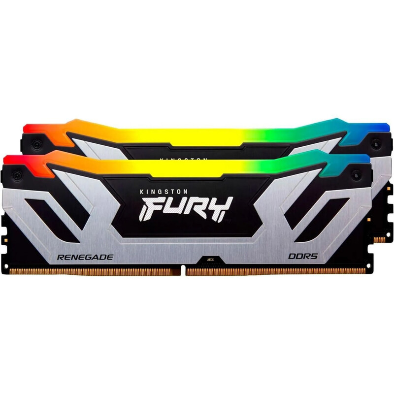 Модуль памяти DDR5 2х24GB/8800 Kingston Fury Renegade RGB Silver (KF588CU42RSAK2-48)