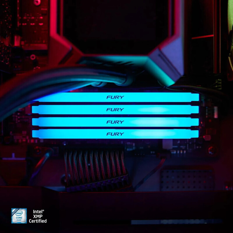 Модуль памяти DDR4 2х32GB/3600 Kingston Fury Beast RGB Black (KF436C18BB2AK2/64)