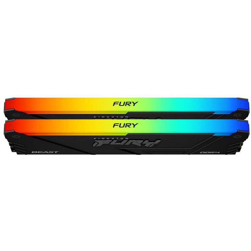 Модуль пам`яті DDR4 2х32GB/3600 Kingston Fury Beast RGB Black (KF436C18BB2AK2/64)