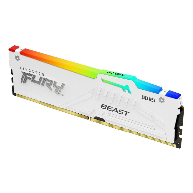 Модуль памяти DDR5 16GB/5200 Kingston Fury Beast RGB White (KF552C40BWA-16)
