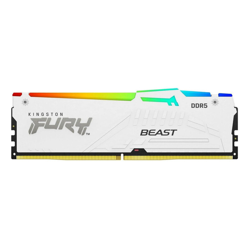 Модуль памяти DDR5 16GB/5200 Kingston Fury Beast RGB White (KF552C40BWA-16)