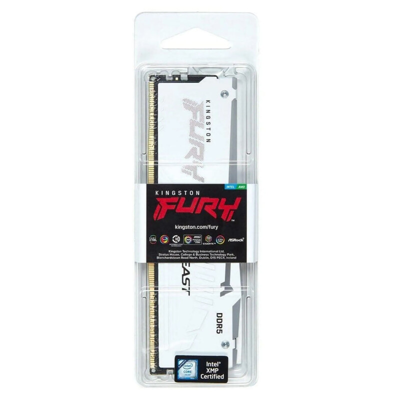 Модуль памяти DDR5 32GB/5200 Kingston Fury Beast RGB White (KF552C40BWA-32)