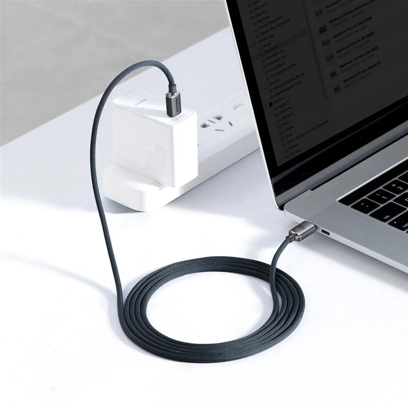 Кабель Baseus Crystal Shine USB Type-C - USB Type-C (M/M), 100W, 1.2 м Black (CAJY000601)