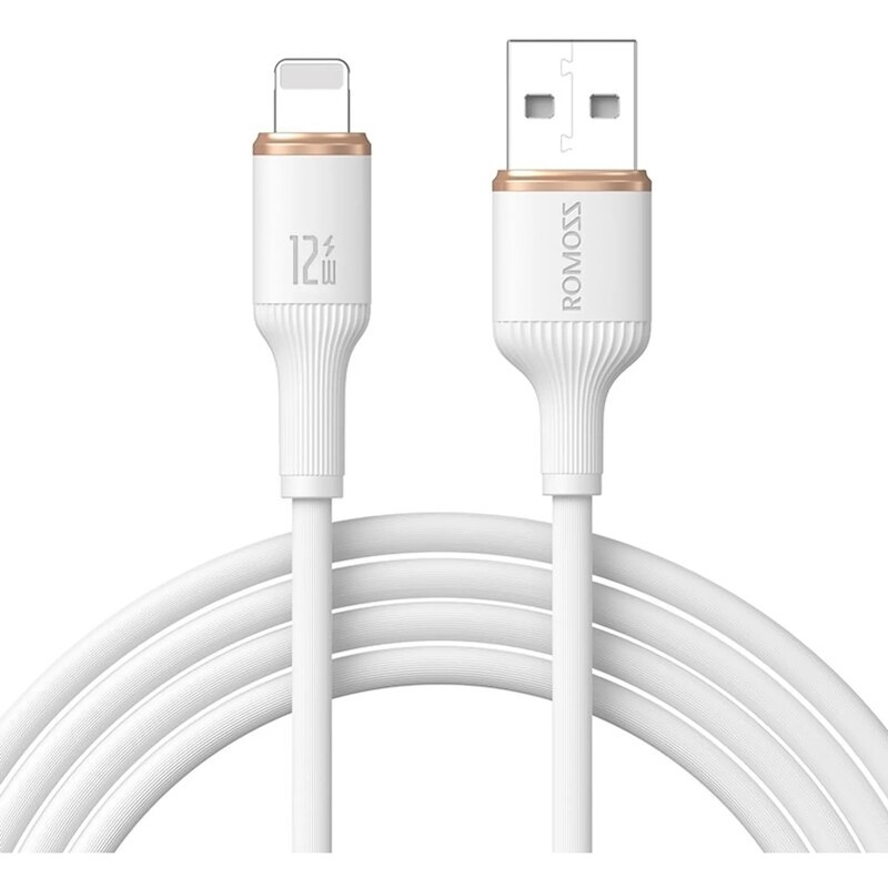 Кабель Romoss CB1224 USB - Lightning (M/M), 2 м, White (CB1224-821-134H)