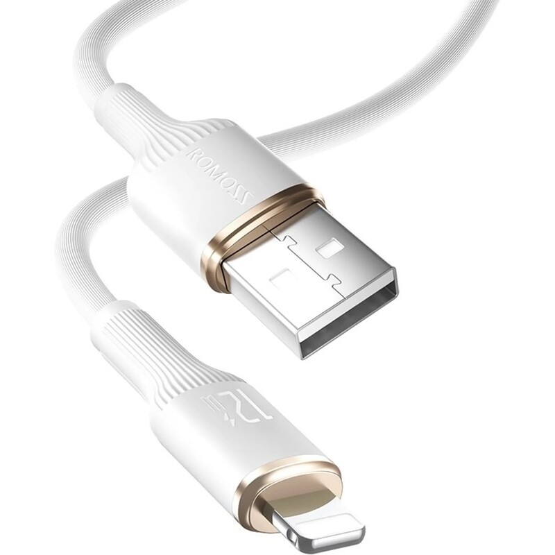 Кабель Romoss CB1224 USB - Lightning (M/M), 2 м, White (CB1224-821-134H)