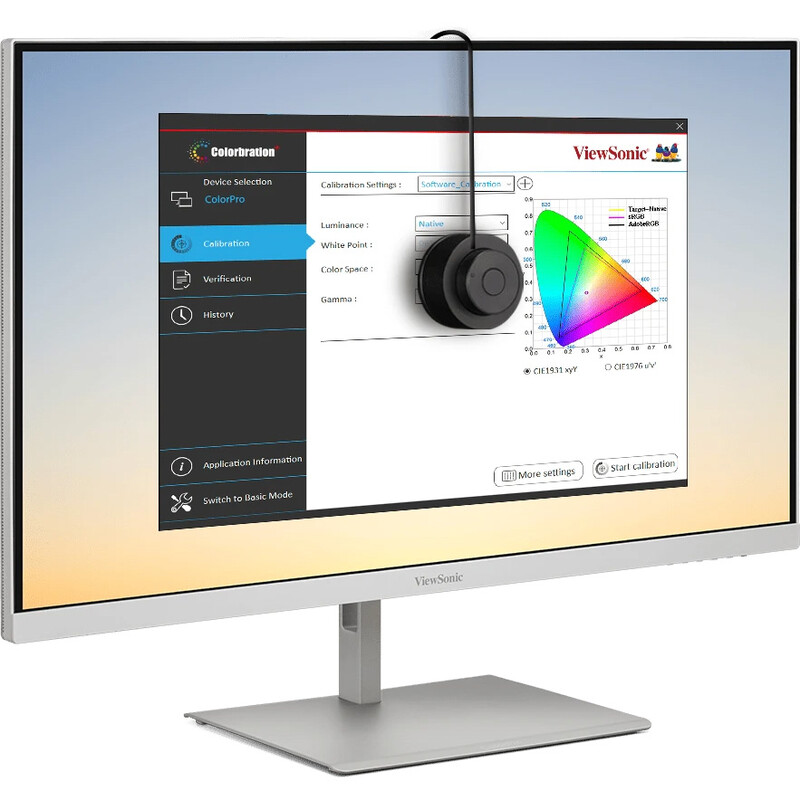 Монітор ViewSonic 27" ColorPro VP2766-2K-W IPS White 120Hz