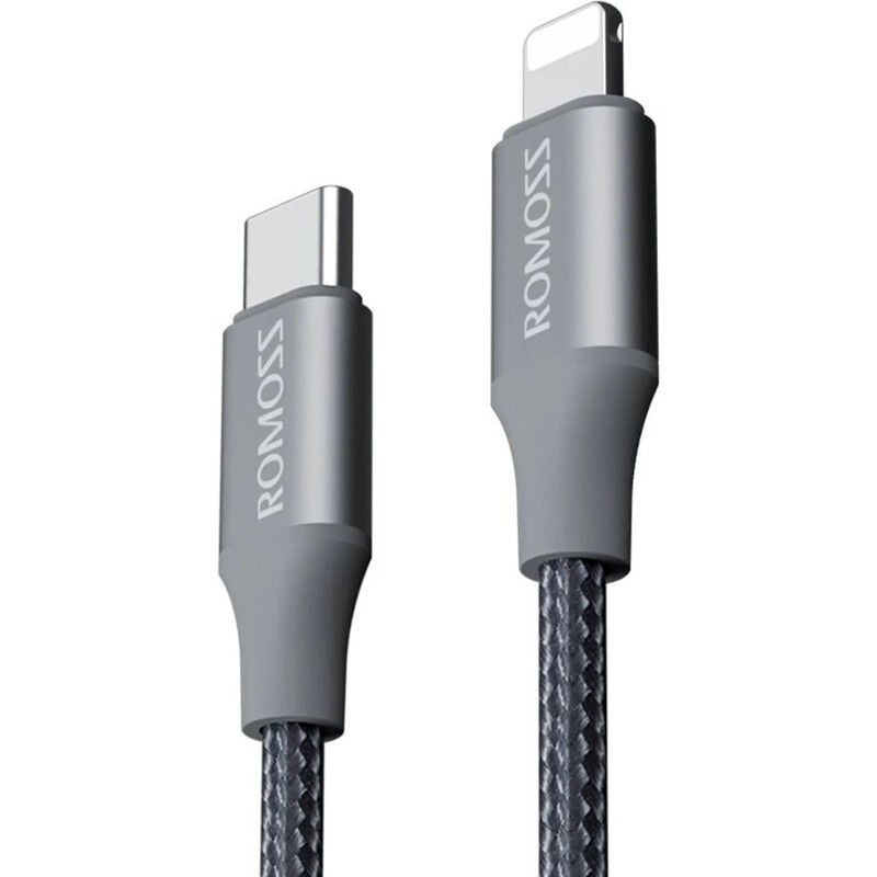Кабель Romoss CB1737 USB Type-C - Lightning (M/M), 1 м, Gray (CB1737-631-G43H)