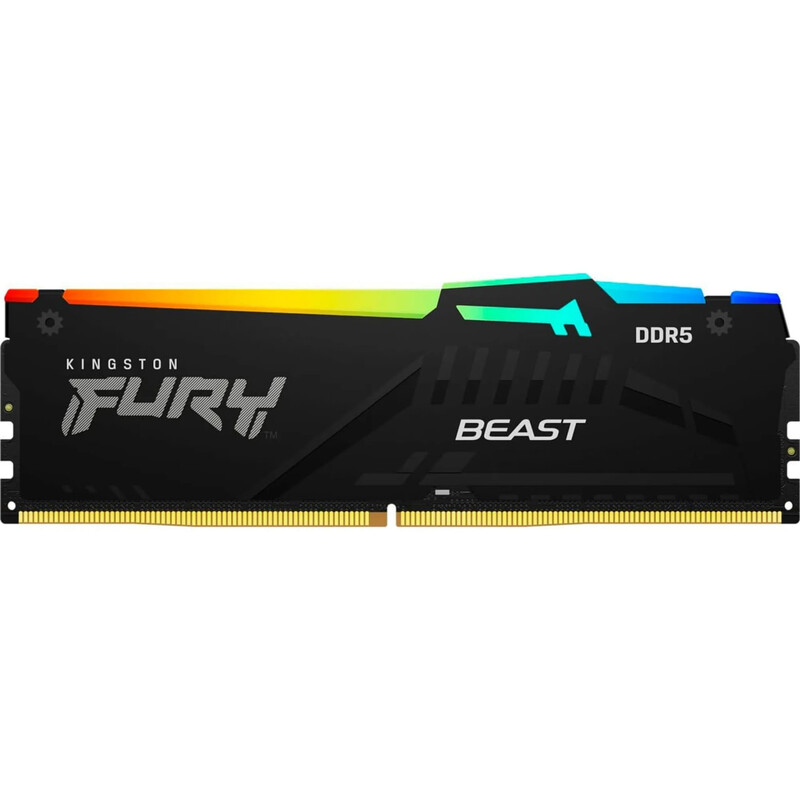 Модуль памяти DDR5 64GB/5600 Kingston Fury Beast RGB Black (KF556C40BBA-64)