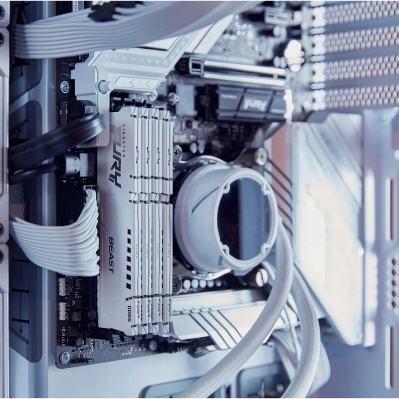Модуль памяти DDR5 4х32GB/5600 Kingston Fury Beast White (KF556C40BWK4-128)