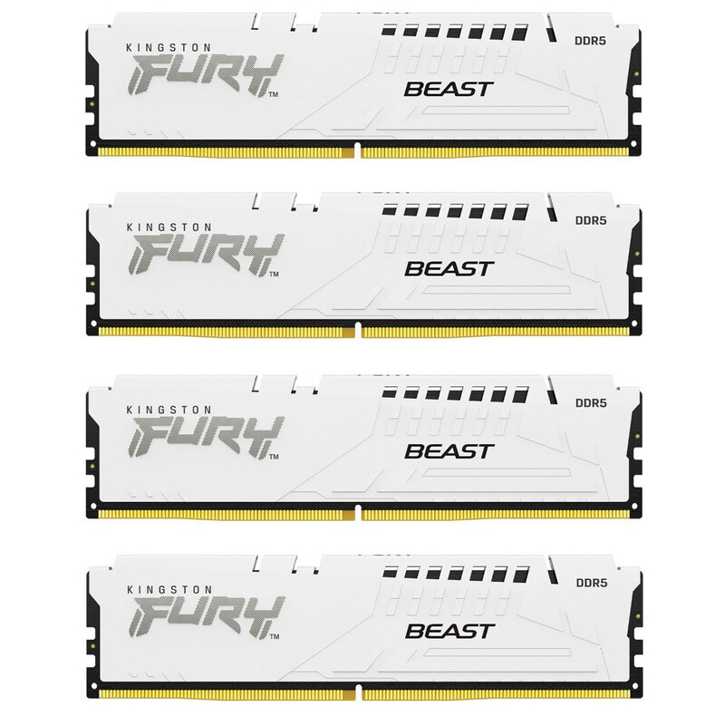 Модуль памяти DDR5 4х32GB/5600 Kingston Fury Beast White (KF556C40BWK4-128)