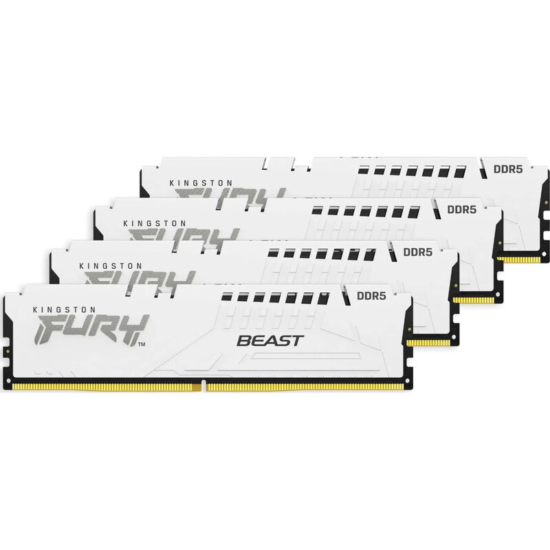 Модуль памяти DDR5 4х32GB/5600 Kingston Fury Beast White (KF556C40BWK4-128)