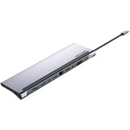 Док-станція Vention USB-C 11-в-1 Type C PD 100W/USB3.0х3/HDMI/RJ45/VGA/SD/TF/3.5mm (THTHC)