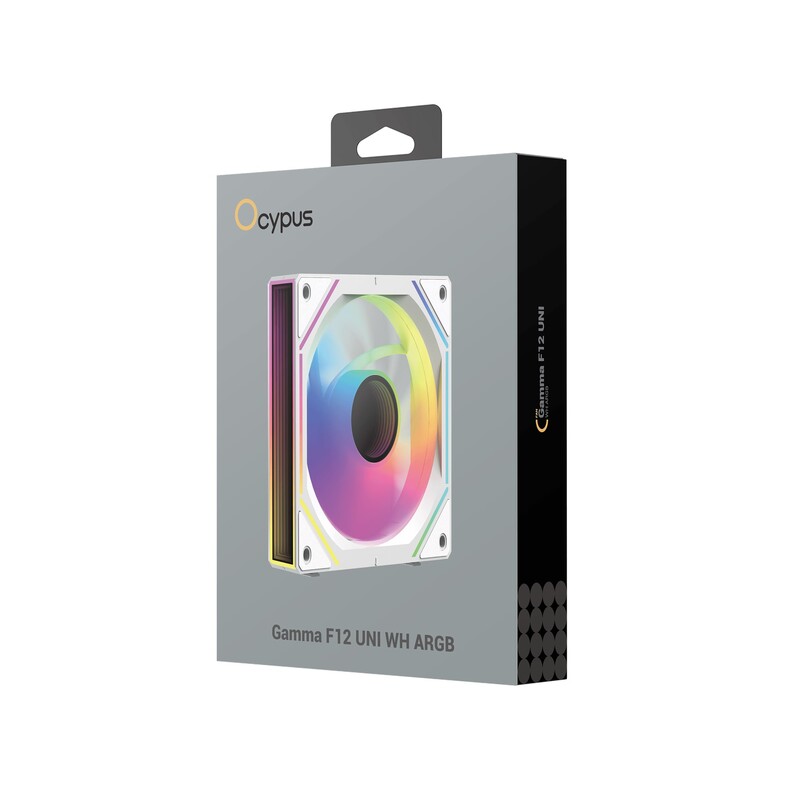 Вентилятор Ocypus Gamma F12 UNI WH Reverse Blade ARGB (Gamma-F12-WH1AM01U-GL)