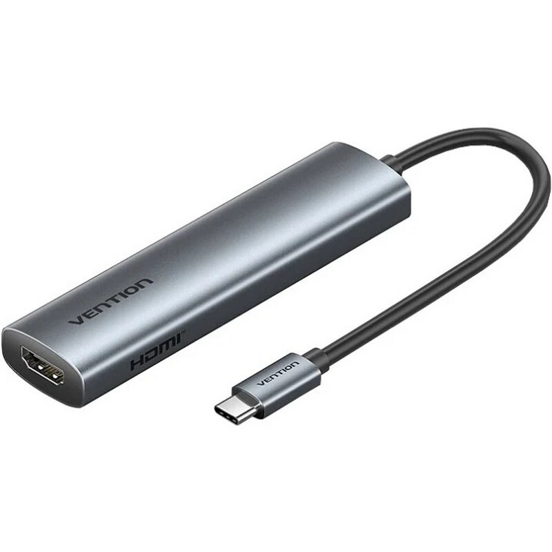 USB-хаб Vention 5 в 1 USB 3.0 Type-C - HDMI, USB 3.0, USB 2.0, USB 2.0 Type-C (TGLHB)
