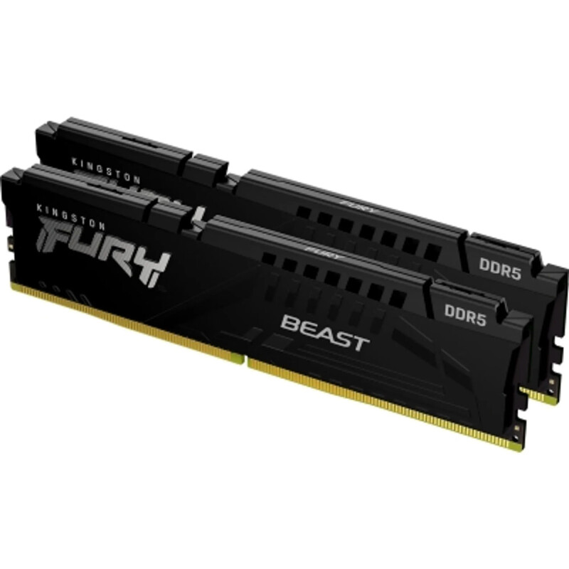Модуль памяти DDR5 64GB/6400 Kingston Fury Beast Black (KF564C32BBEK2-64)