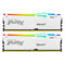 Фото - Модуль памяти DDR5 64GB/6400 Kingston Fury Beast RGB White (KF564C32BWEAK2-64) | click.ua