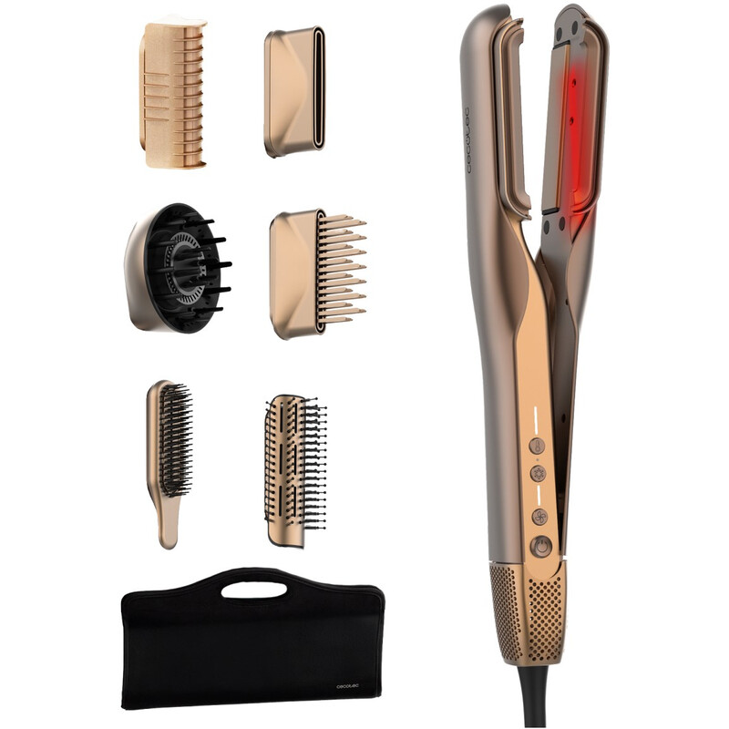 Утюжок (выпрямитель) для волос Cecotec AirLisse 6in1 iTwerk Champagne (A01_EU01_122191)