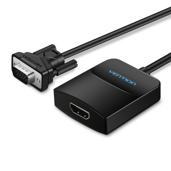 Адаптер Vention VGA-HDMI, 0.2 m, со звуком и питанием (ACNBB)