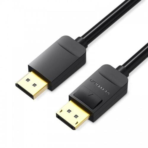 Photos - Cable (video, audio, USB) Vention Кабель  DisplayPort - DisplayPort (M/M), 1 м, чорний  HACBF (HACBF)
