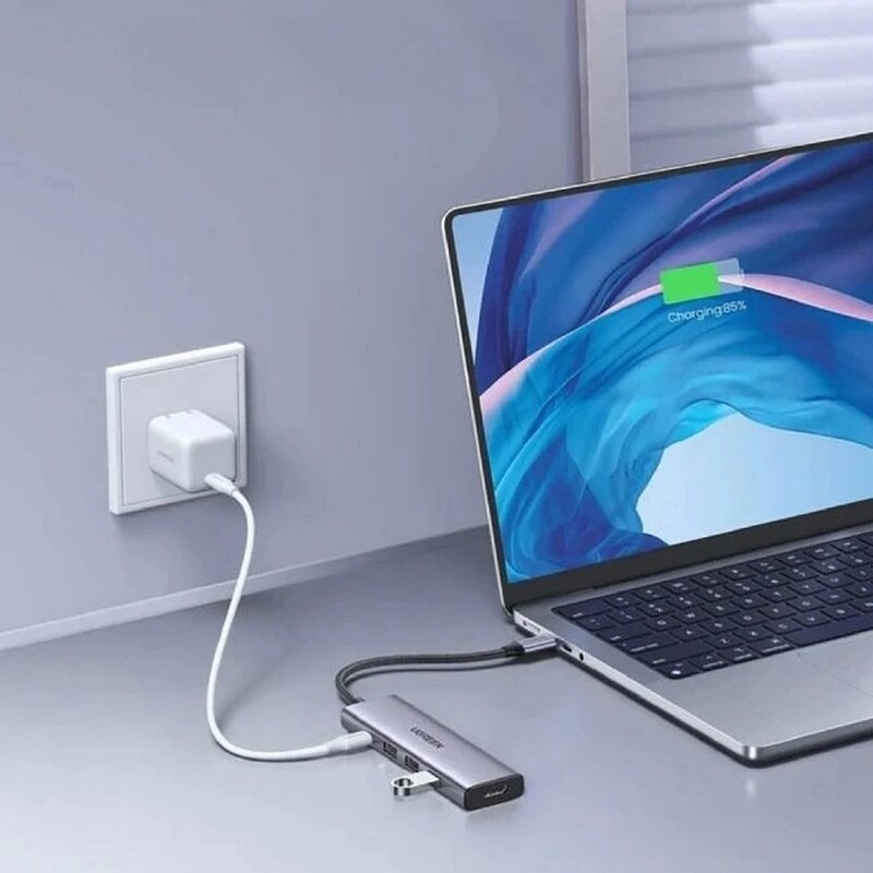 USB-хаб Ugreen CM511 USB 3.0 Type-C - 3xUSB 3.0, HDMI, PD (15596)