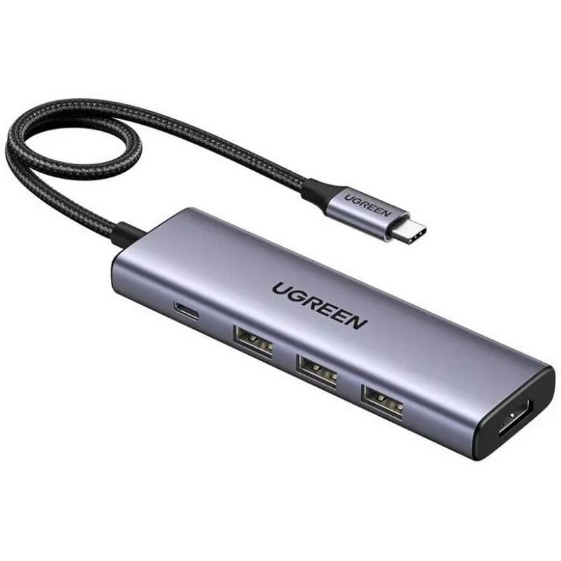 USB-хаб Ugreen CM511 USB 3.0 Type-C - 3xUSB 3.0, HDMI, PD (15596)