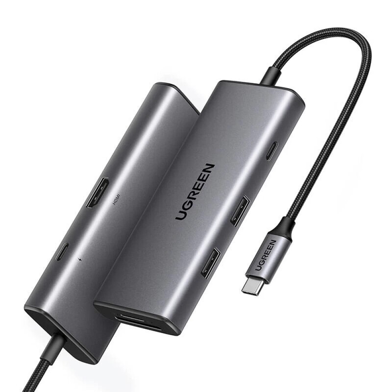 USB-хаб Ugreen CM498 USB 3.1 Type-C - 2xUSB 3.0, HDMI, SD, TF, PD (15531)