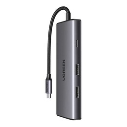 USB-хаб Ugreen CM498 USB 3.1 Type-C - 2xUSB 3.0, HDMI, SD, TF, PD (15531)