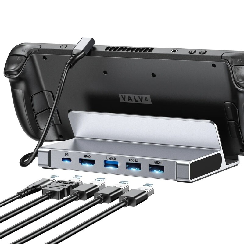 USB-хаб Choetech USB 3.1 Type-C - 2xUSB 3.0, USB 2.0, HDMI, PD (HUB-M77-GY)