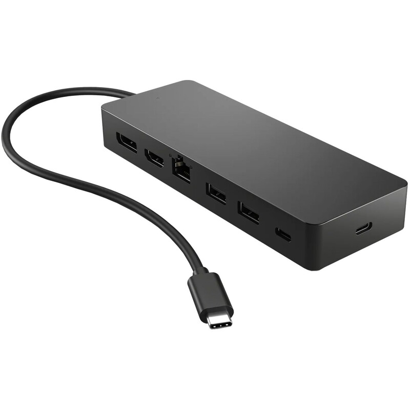 USB-хаб HP USB 3.1 Type-C - 2xUSB 3.0, 2xUSB Type-C, HDMI, Display Port, RJ-45 (50H55UT)