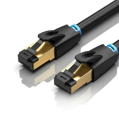 Photos - Ethernet Cable Vention Патч-корд  CAT 8 SFTP Ethernet, 2 m, Black  IKABH (IKABH)