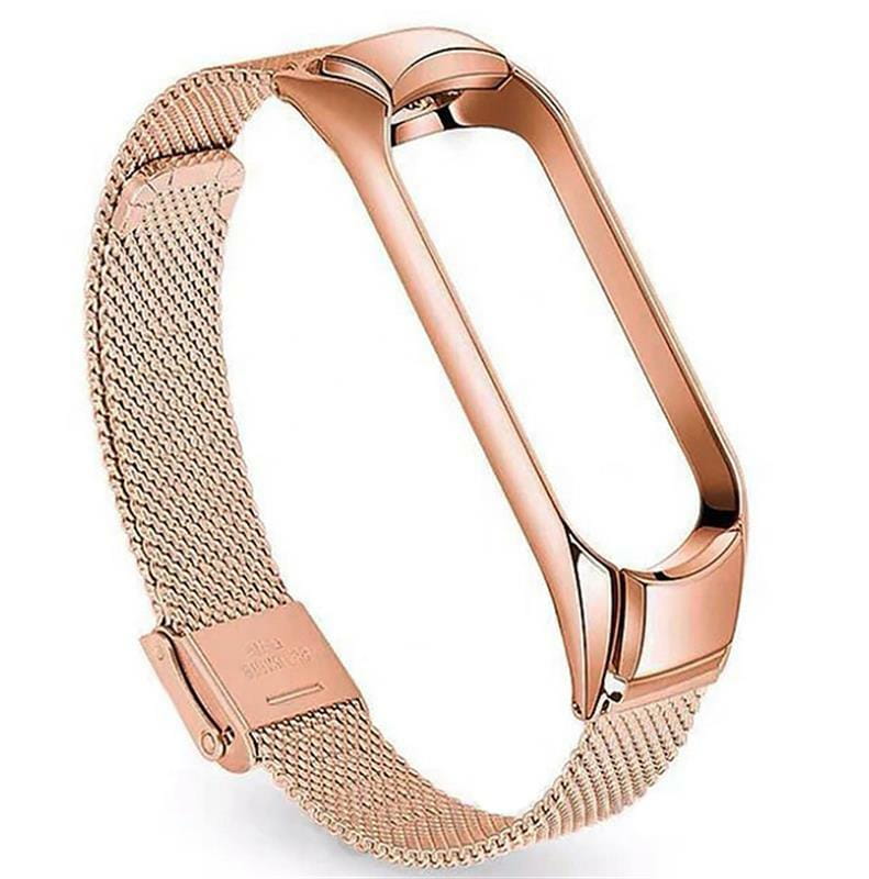 Ремінець BeCover Metal для Xiaomi Mi Smart Band 5/Mi Smart Band 6 Rose Gold (705149)