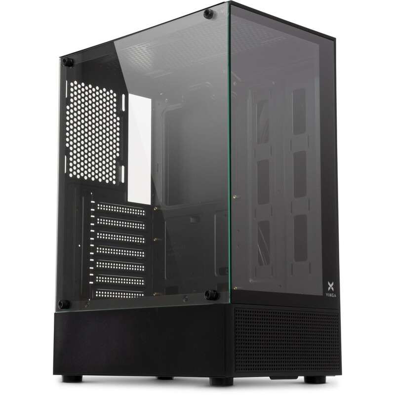 Корпус Vinga Moon Black без БП