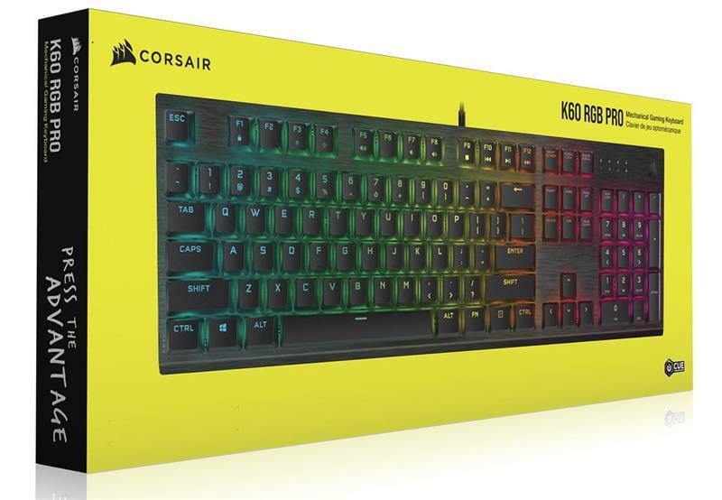 Клавиатура Corsair K60 RGB Pro Black (CH-910D019-RU)