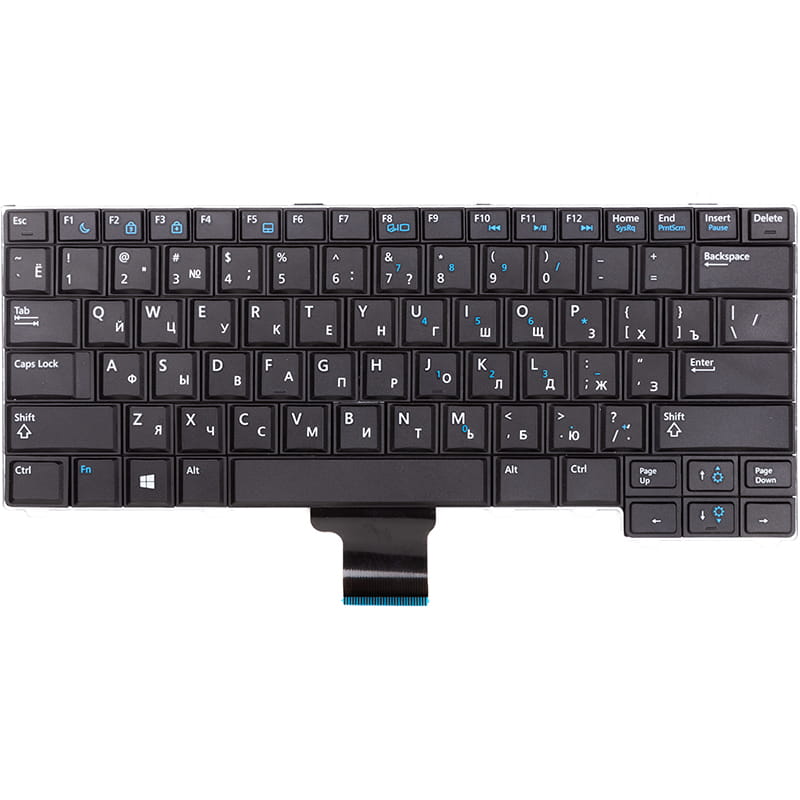 Клавиатура PowerPlant для ноутбука Dell Latitude E7240, E7440 черный (KB312924)