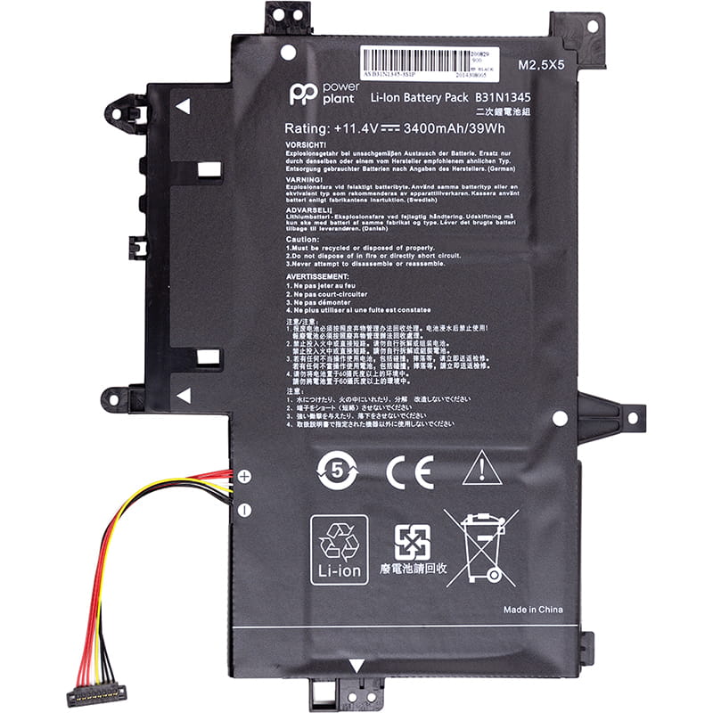 АКБ PowerPlant для ноутбука Asus Transformer Book Flip TP500L (B31N1345) 11.4V 3400mAh (NB431373)