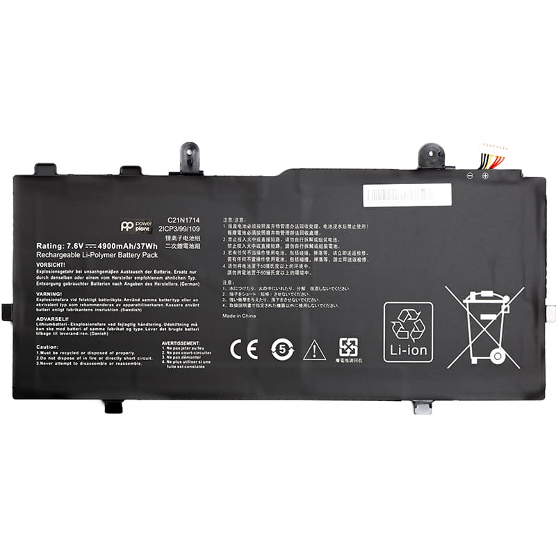 АКБ PowerPlant для ноутбука Asus VivoBook Flip 14 TP401MA (C21N1714) 7.6V 4900mAh (NB431427)