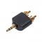 Фото - Переходник Cablexpert 3.5 мм - 2хRCA (M/M), черный (A-458) | click.ua