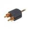 Фото - Переходник Cablexpert 3.5 мм - 2хRCA (M/M), черный (A-458) | click.ua