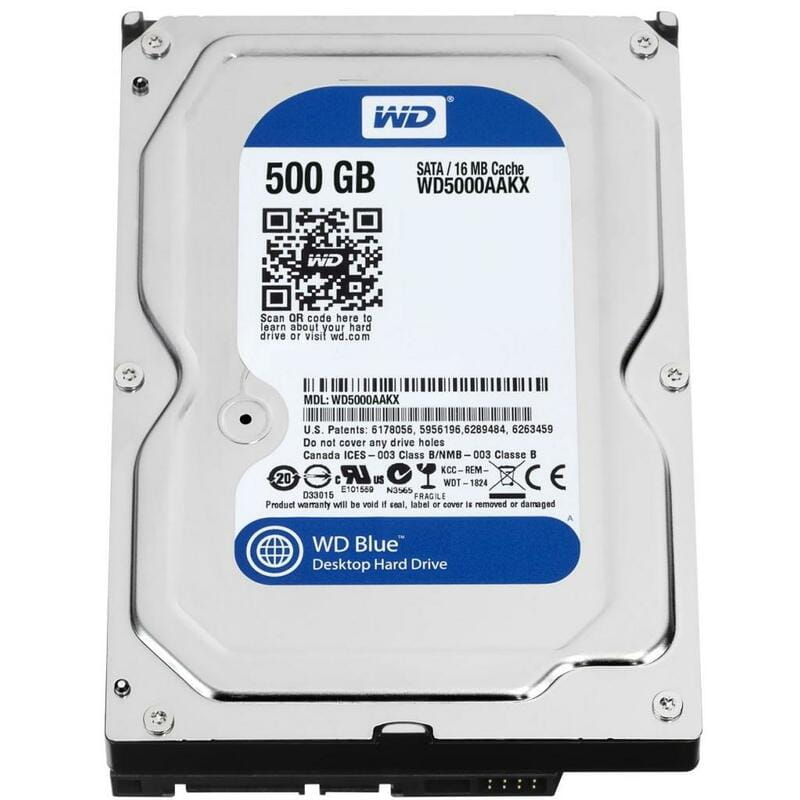 Накопитель HDD SATA  500GB WD Blue 7200rpm 16MB (WD5000AAKX) Refurbished