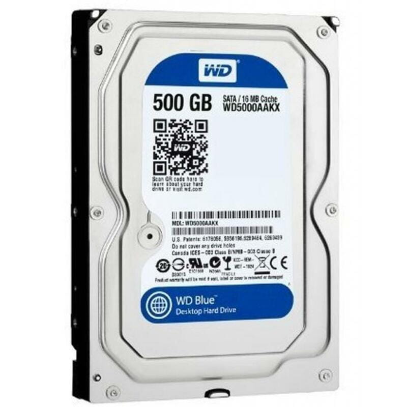 Накопитель HDD SATA  500GB WD Blue 7200rpm 16MB (WD5000AAKX) Refurbished