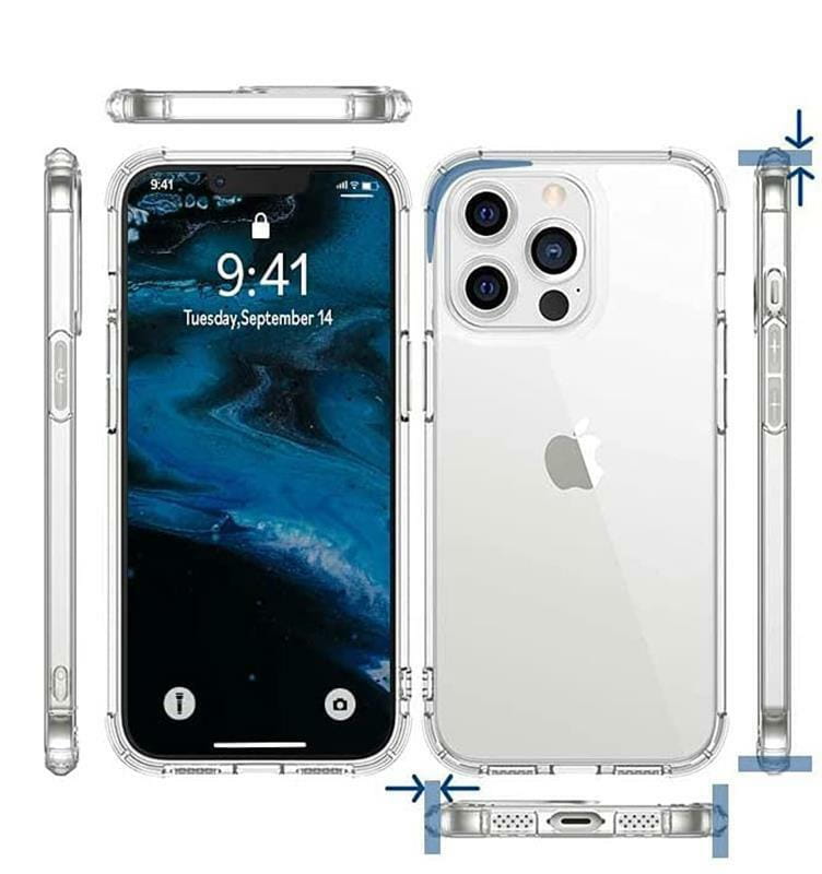 Чехол-накладка BeCover Anti-Shock для Apple iPhone 13 Pro Clear (706981)